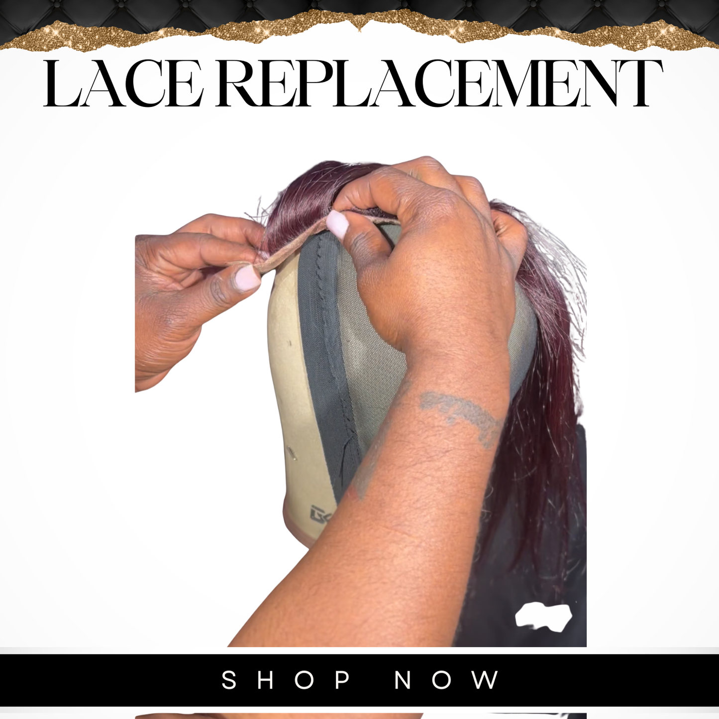 Lace replacement